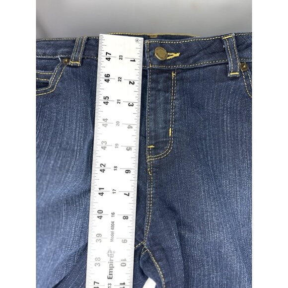 MICHAEL KORS Dark Wash Jeans Women’s 10 Mid Rise Skinny Denim Classic Clean Girl - Picture 5 of 12